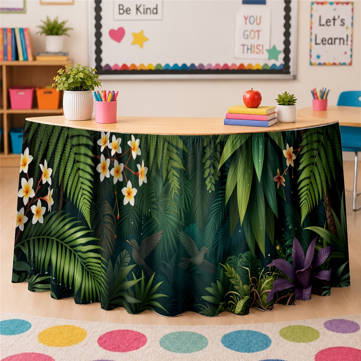 Green exotic plant decorations - đánh giá và giá Home Office Work Table