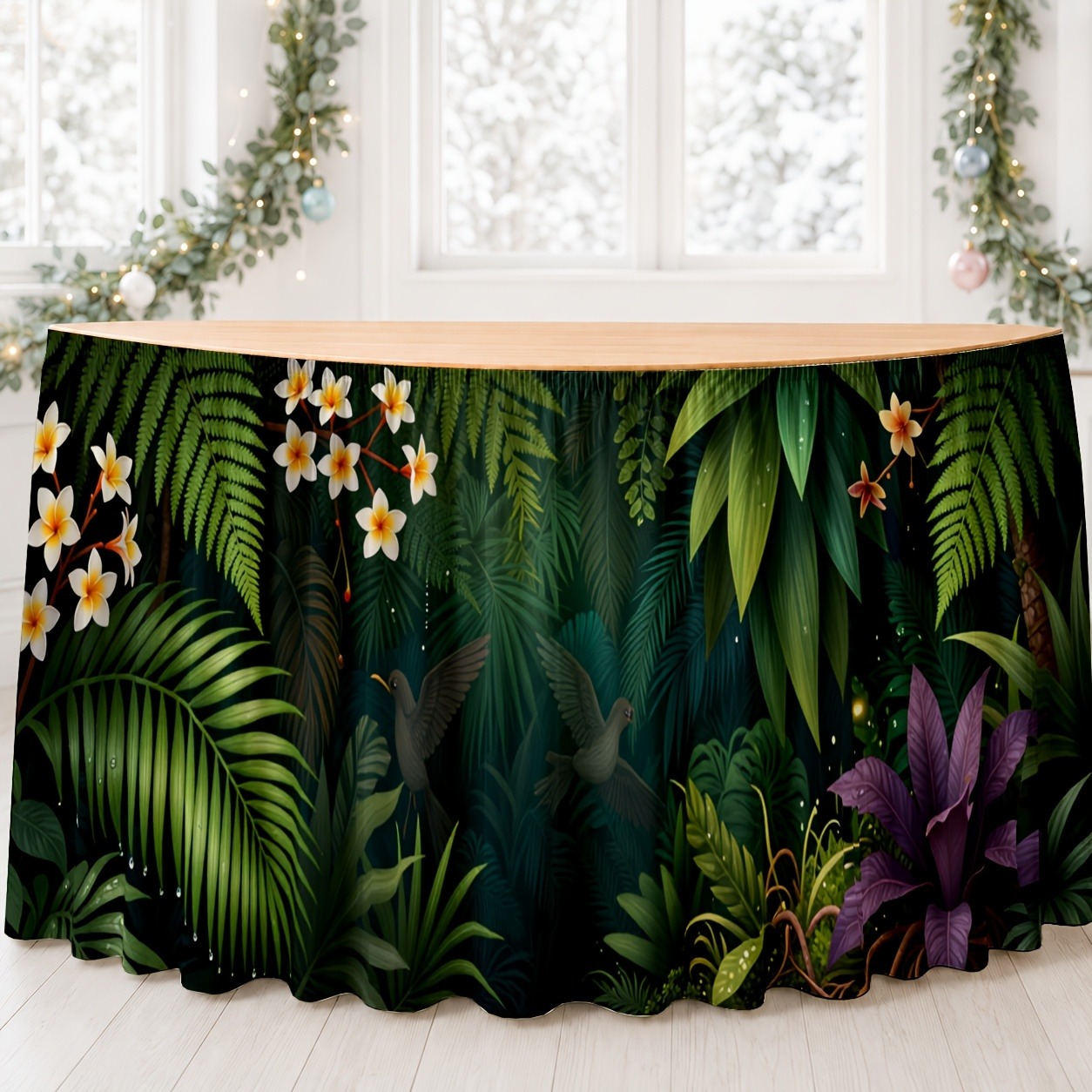 Green exotic plant decorations - đánh giá và giá Home Office Work Table