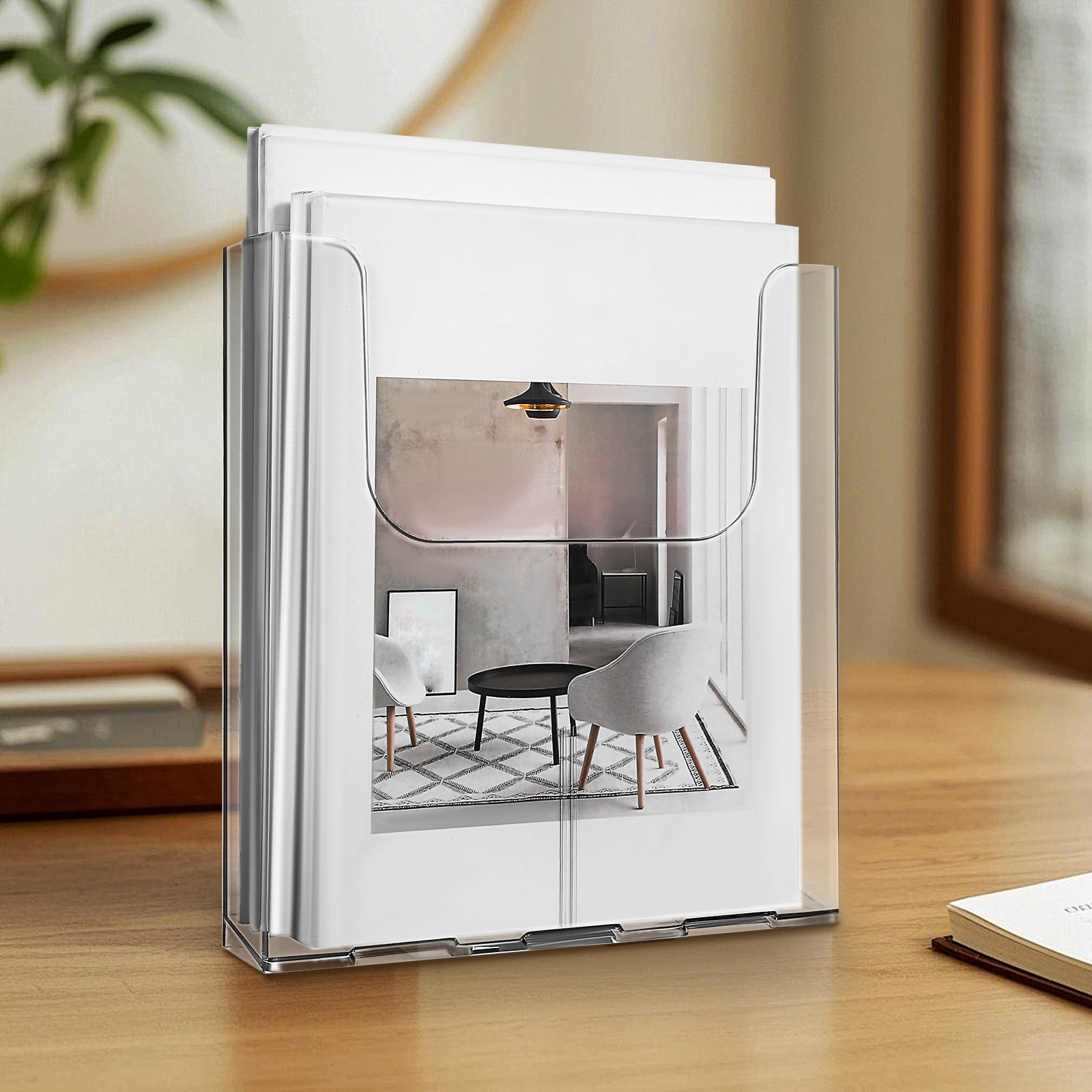 4Pcs Acrylic Wall Mounted Docu - đánh giá và giá Document Holder Stand