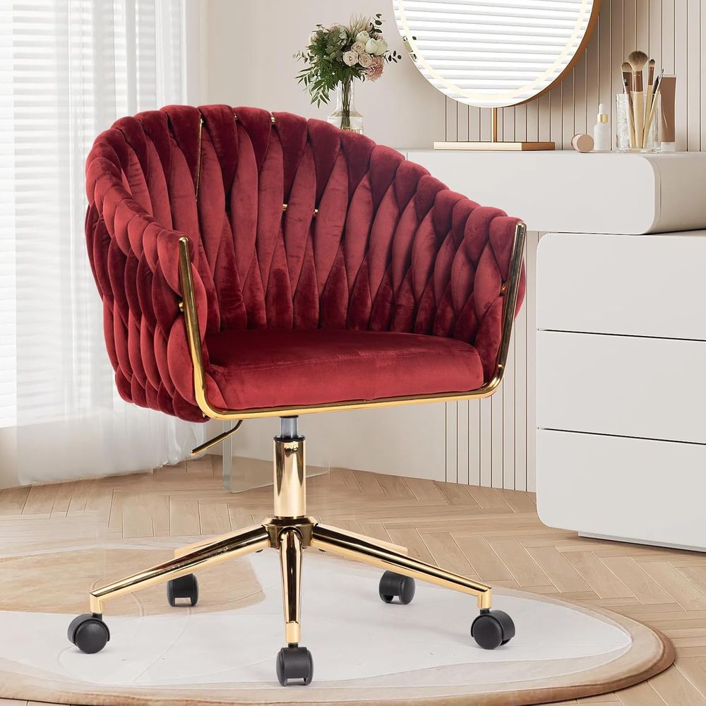 Velvet Office Chair, Vanity Ch - đánh giá và giá Home Office Or