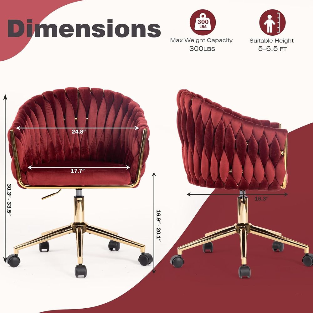 Velvet Office Chair, Vanity Ch - đánh giá và giá Home Office Or