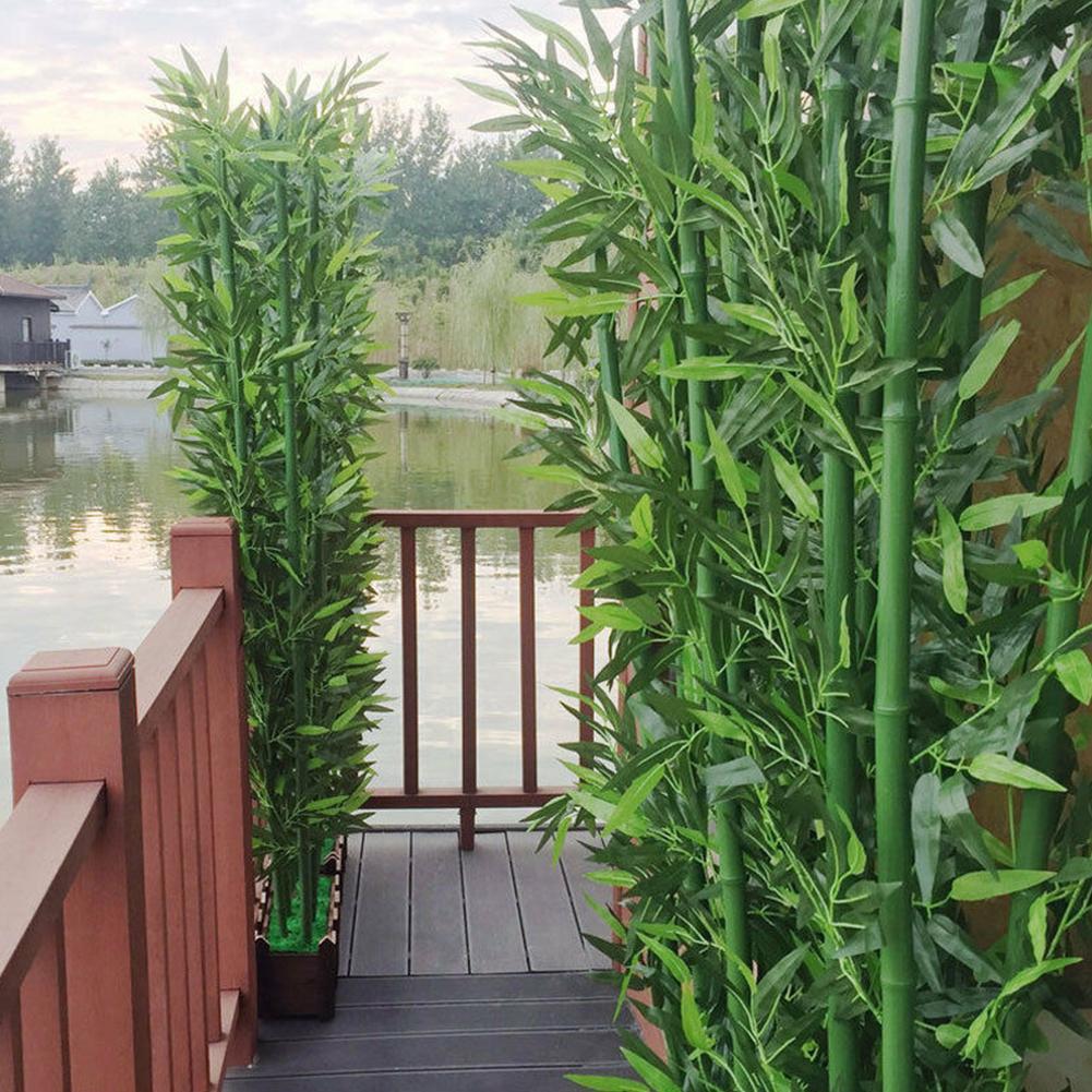 10pcs Artificial Green Bamboo  - đánh giá và giá Home Office Layout