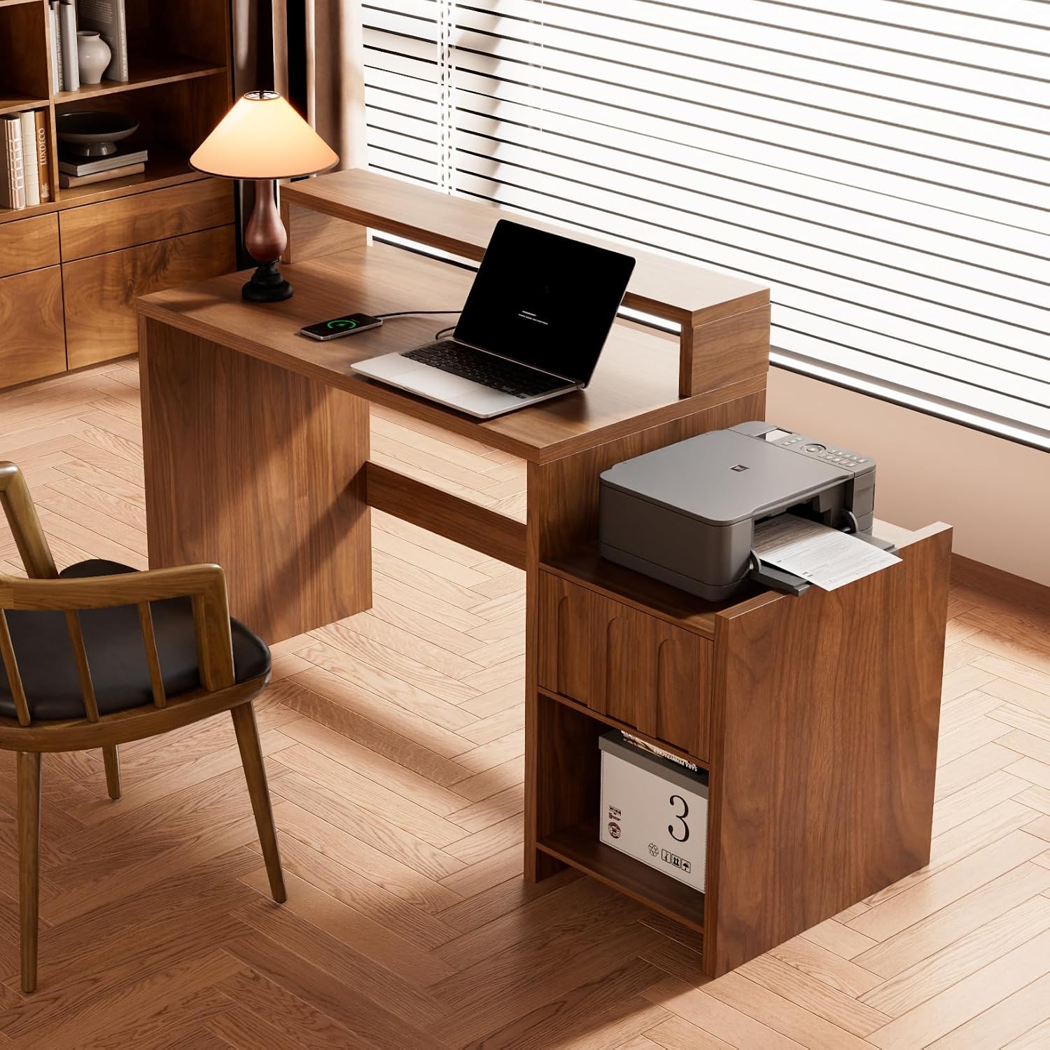 60 Inch Executive Desk with Dr - đánh giá và giá Home Office Work Table