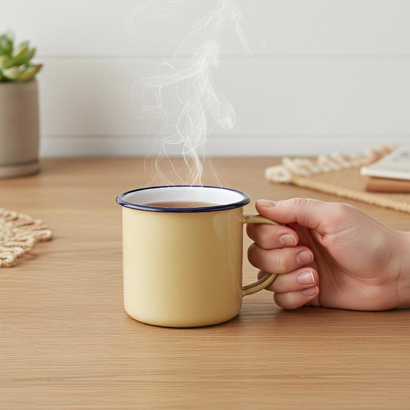 Durable Enamel Drinking Mugs C - đánh giá và giá Home Office Logo