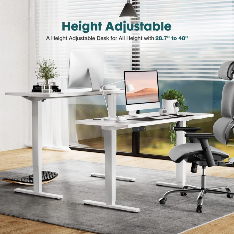 Electric Adjustable Height Com - đánh giá và giá Home Office Work Table