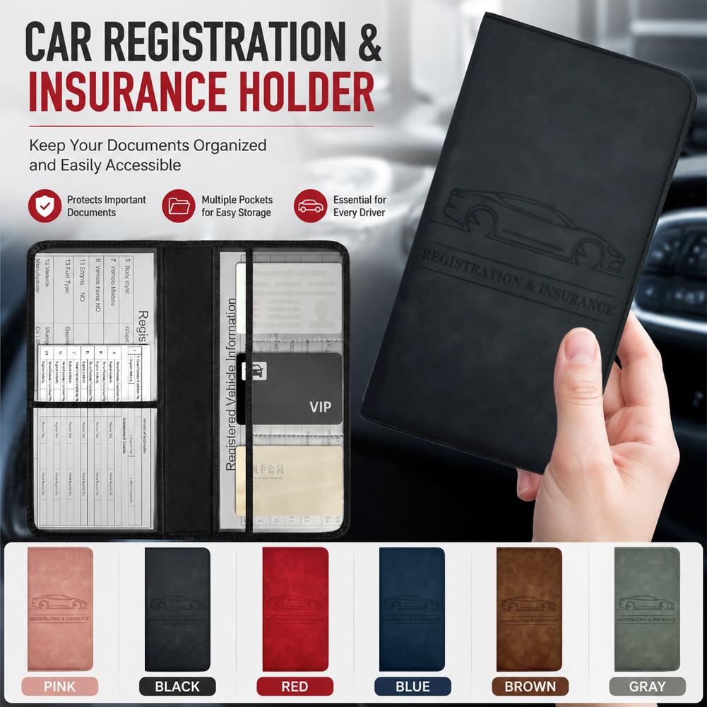 PU Leather Car Registration In - đánh giá và giá Document Holder Stand