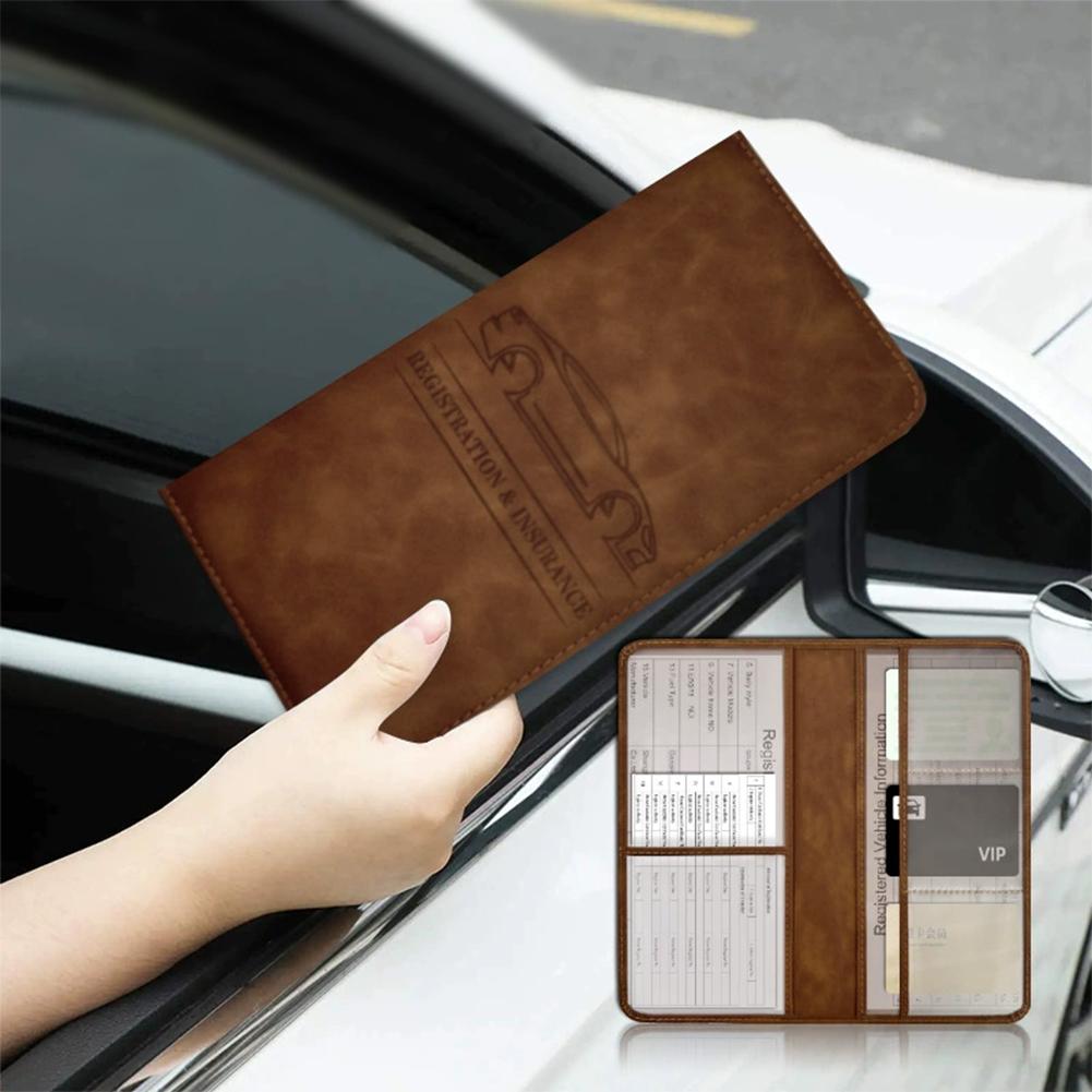 PU Leather Car Registration In - đánh giá và giá Document Holder Stand