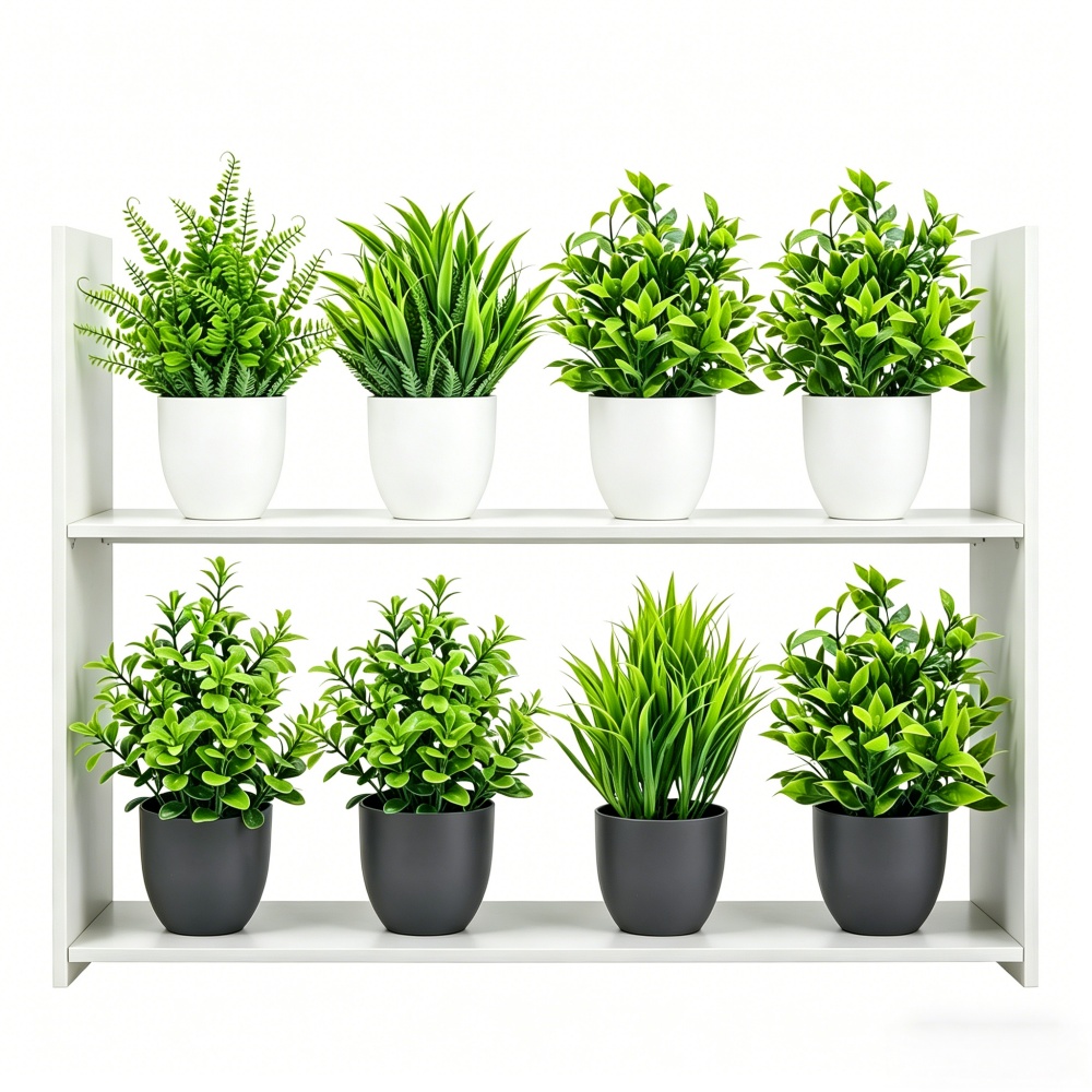 4pcs/set Mini Artificial Plant - đánh giá và giá Home Office Layout