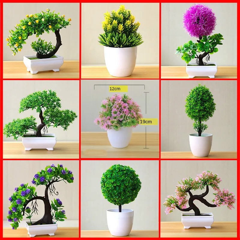 Artificial Small Tree Potted P - đánh giá và giá Home Office Layout
